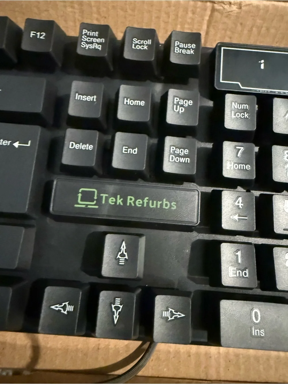 Black Wired Mechanical Keyboard - Full Size